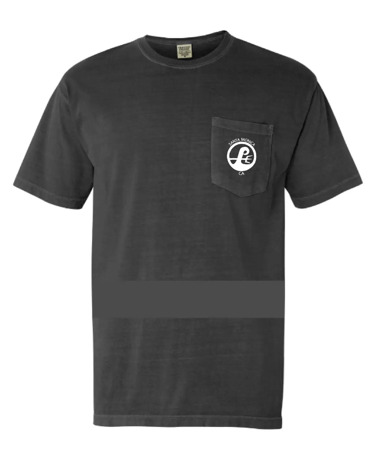Poseidon Surf Shop Classic Pocket Tee - Pepper Grey 1