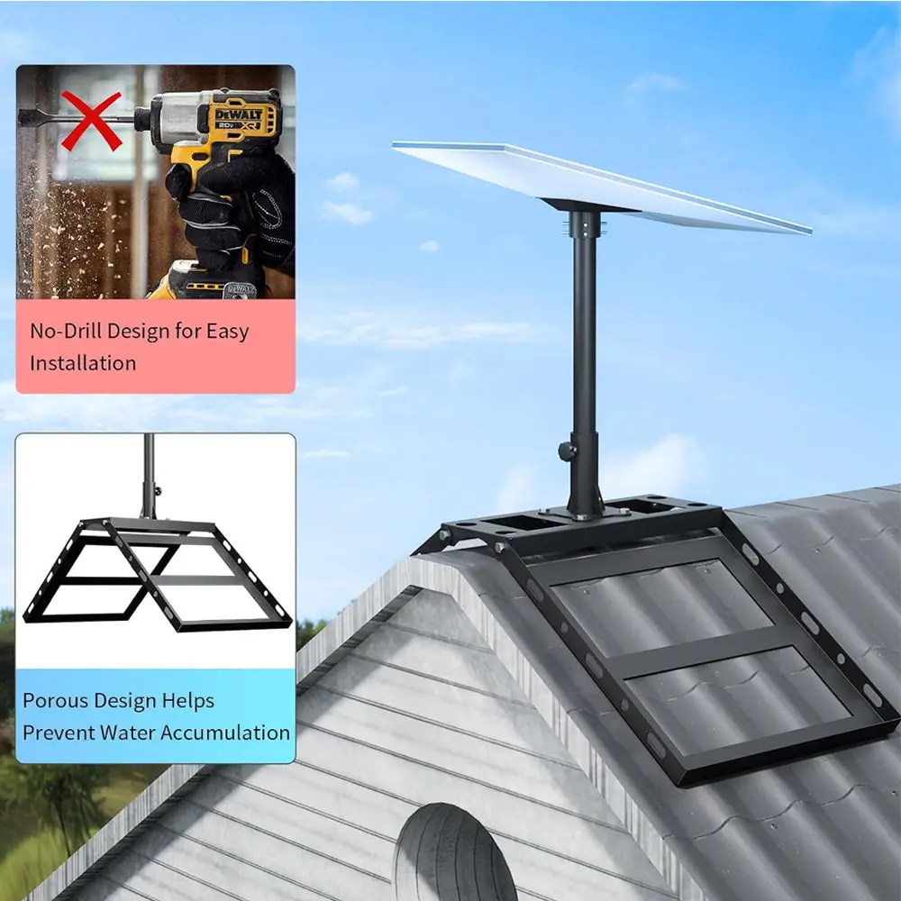 Adjustable Roof Ridge Mount Kit For Starlink Gen 3 Satellite Dish 2