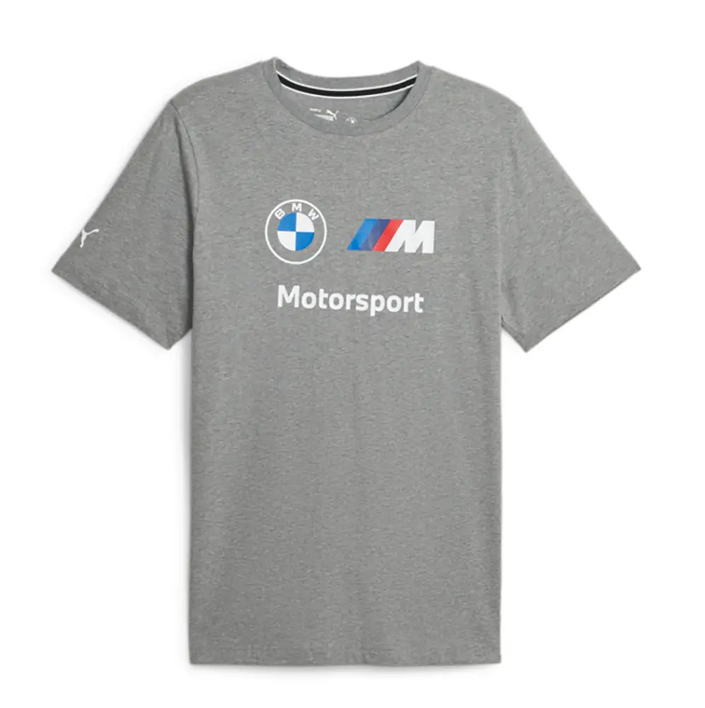 Puma Bmw M Motorsport Ess Logo Men's Tee Gray 1
