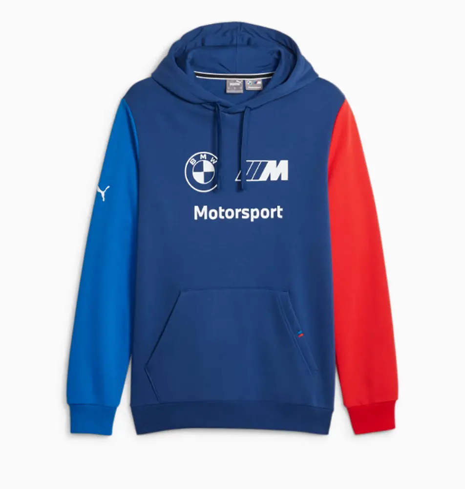 Puma Bmw Mms Ess Hooded Fleece Blue 1