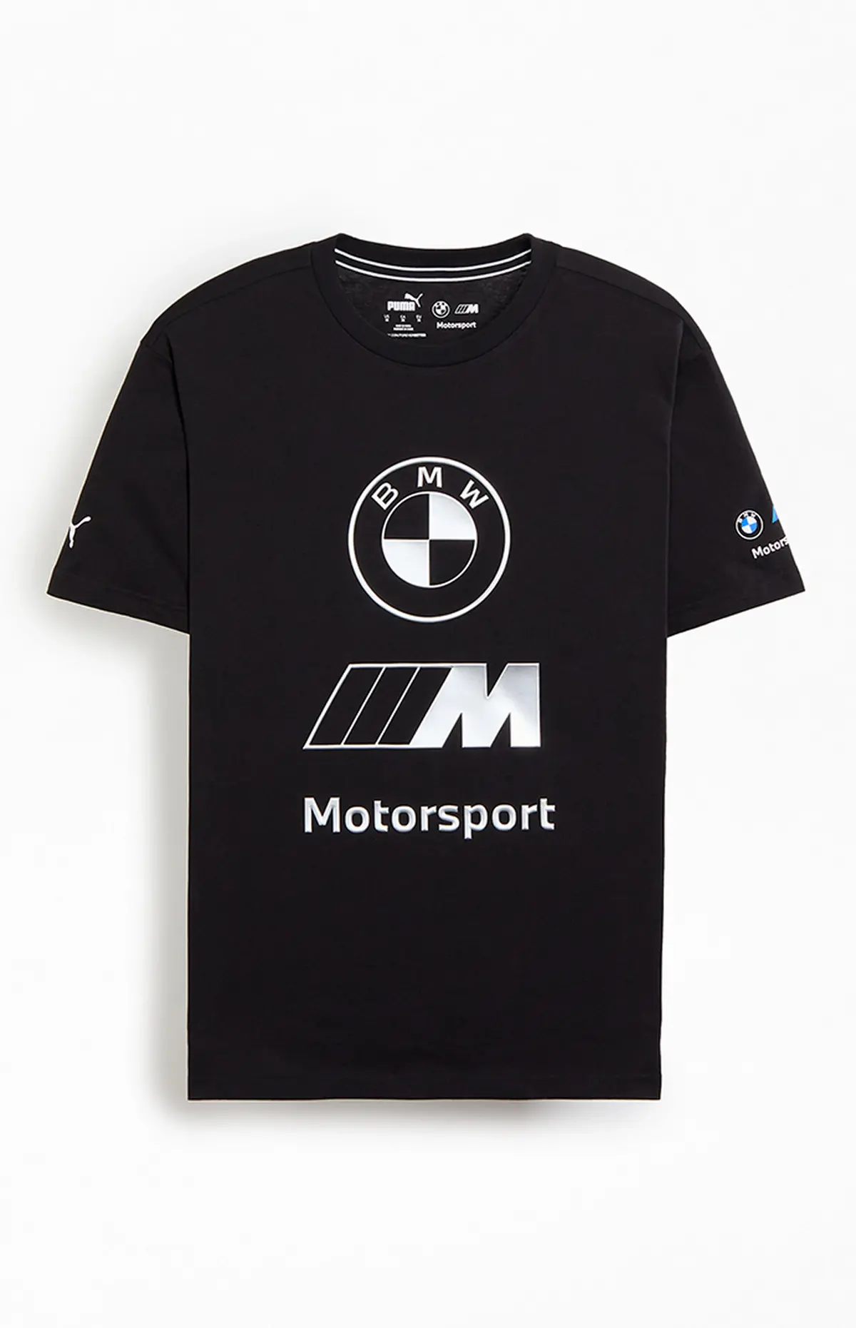 Bmw M Motorsport Stacked Lux Logo Tee Black 1