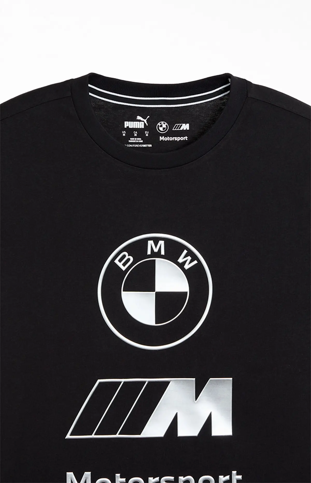 Bmw M Motorsport Stacked Lux Logo Tee Black 2