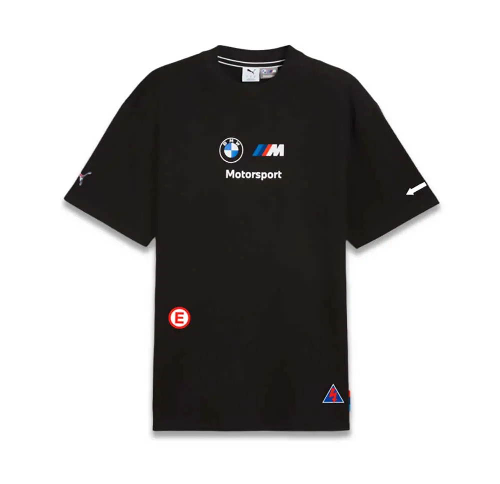 Bmw M Motorsport Badge Logo Tee Black 1