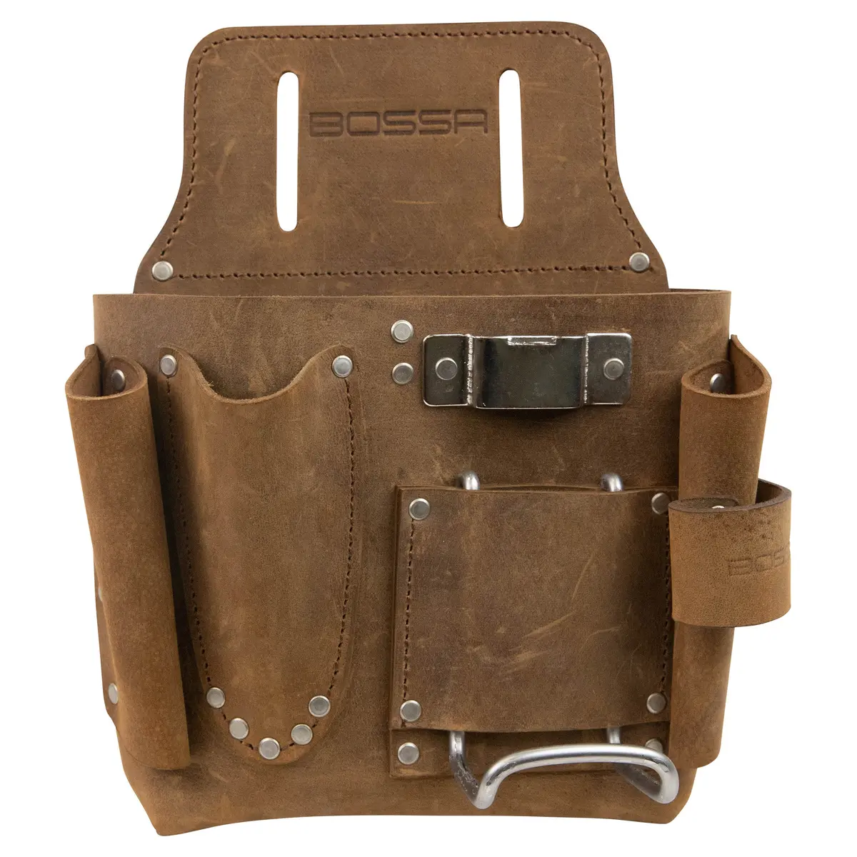Bossa 7-Pocket Leather Drywall Tool Pouch 1
