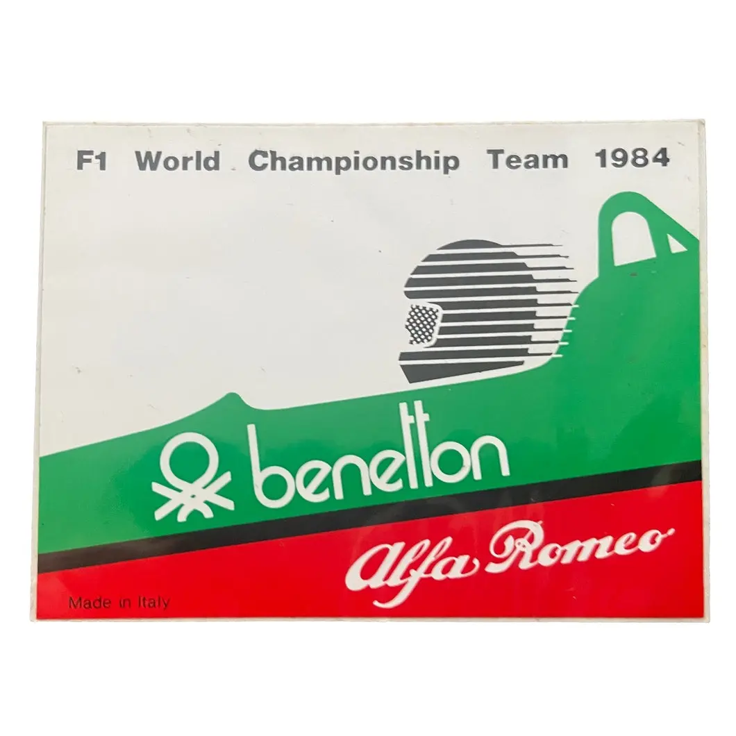 Benetton Alfa Romeo World Championship Team 1984 1