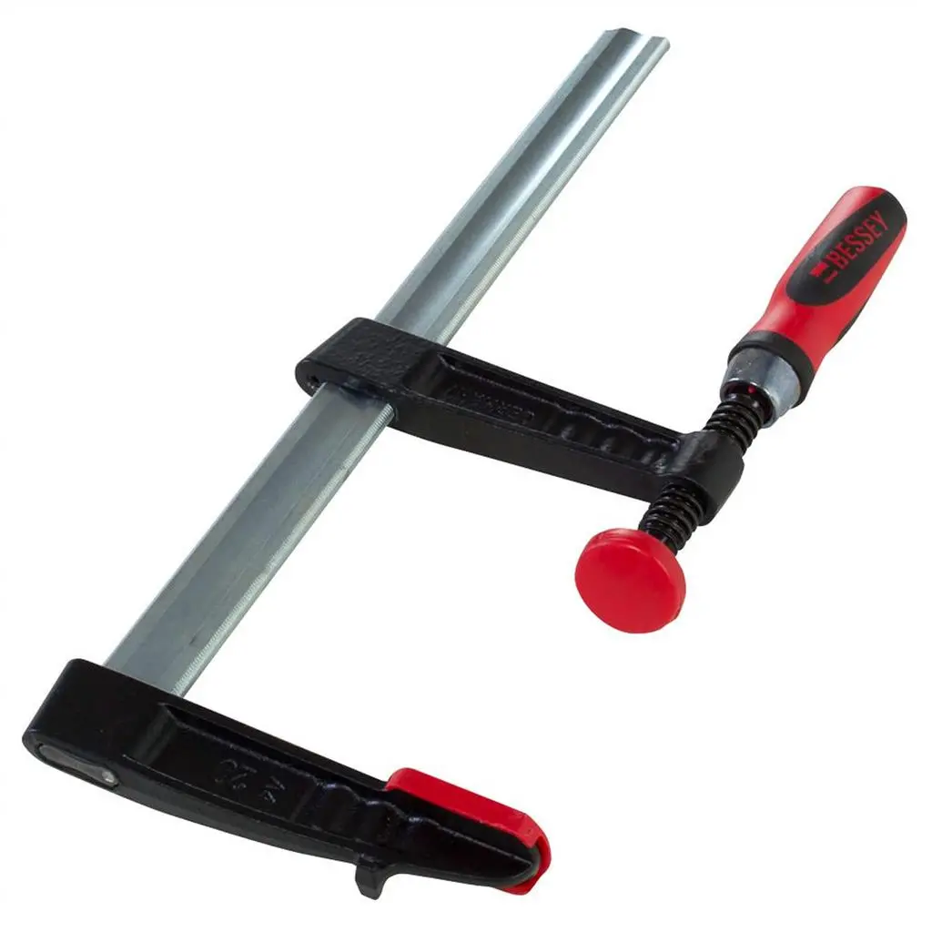Bessey Tg4.008+2K 8 In. X 4 In. 880 Lb. Clamping Force Light Duty F-Style Woodworking Clamp With 2K Handle 2