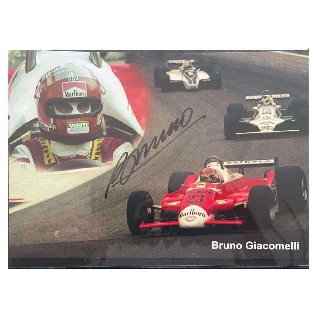 Alfa Romeo - Bruno Giacommelli - Signed Postcode 1