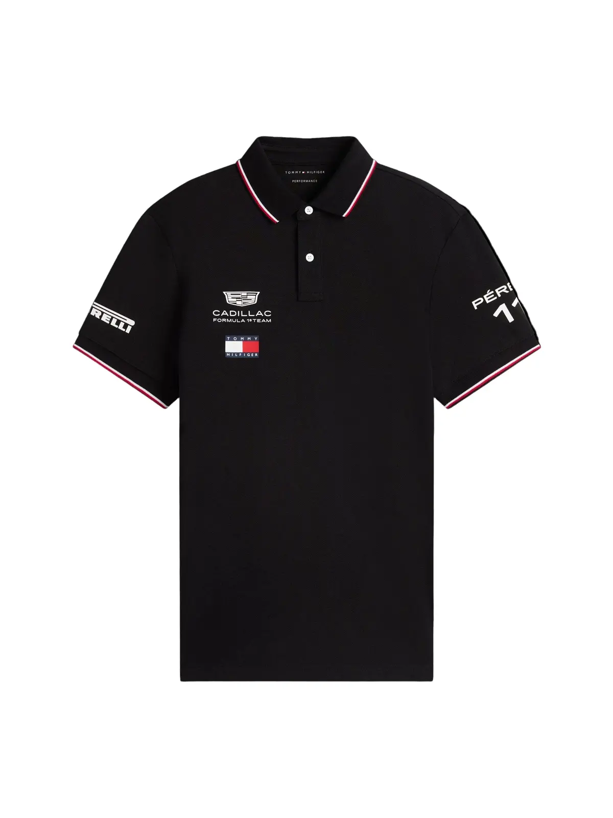 Cadillac F1 Racing Sergio Perez #11 Polo Shirt Black 1