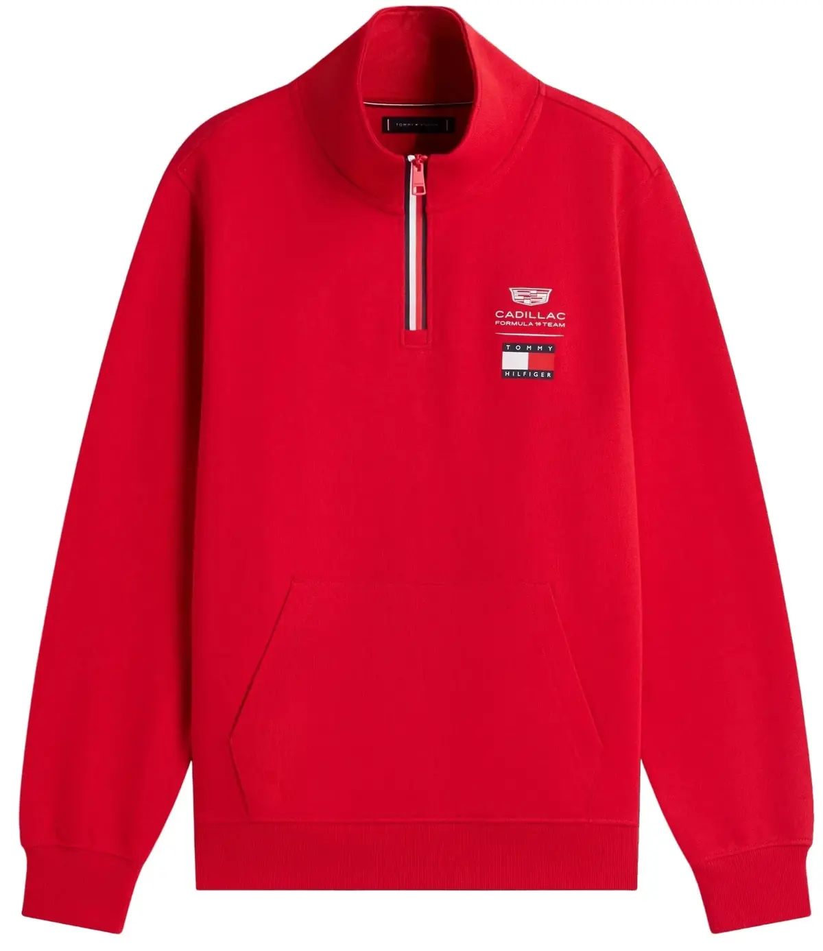 Cadillac F1 Racing 1/4 Zip Team Sweatshirt Red 1