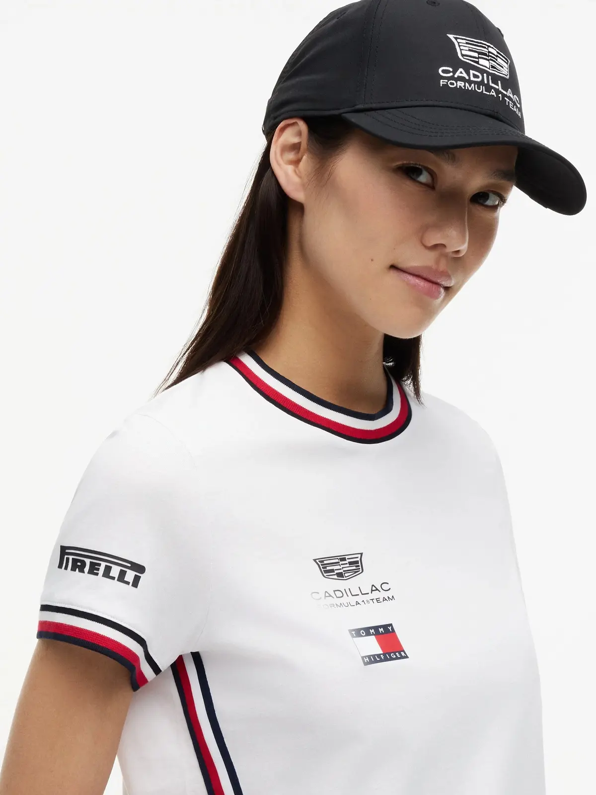 Cadillac F1 Racing Ladies Team Tee Shirt White 1