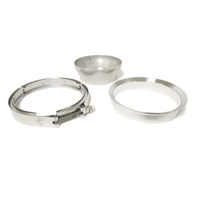 4" Downpipe Marmon Flange/Clamp/Transition Set For Large Frame Gt42 And Gt45 T6 Divided Turbine Housing 1
