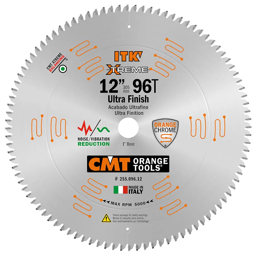 Cmt 255.096.12 Itk Xtreme 12-In X 96 Teeth Wood Saw Blade For Ultra-Fine Finish Cross Cutting 1