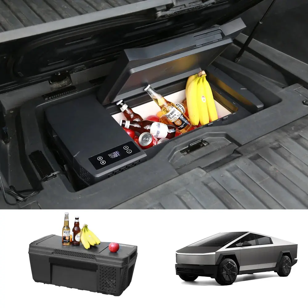 25L Portable Rear Trunk Car Refrigerator For Tesla Cybertruck 2024+ 1