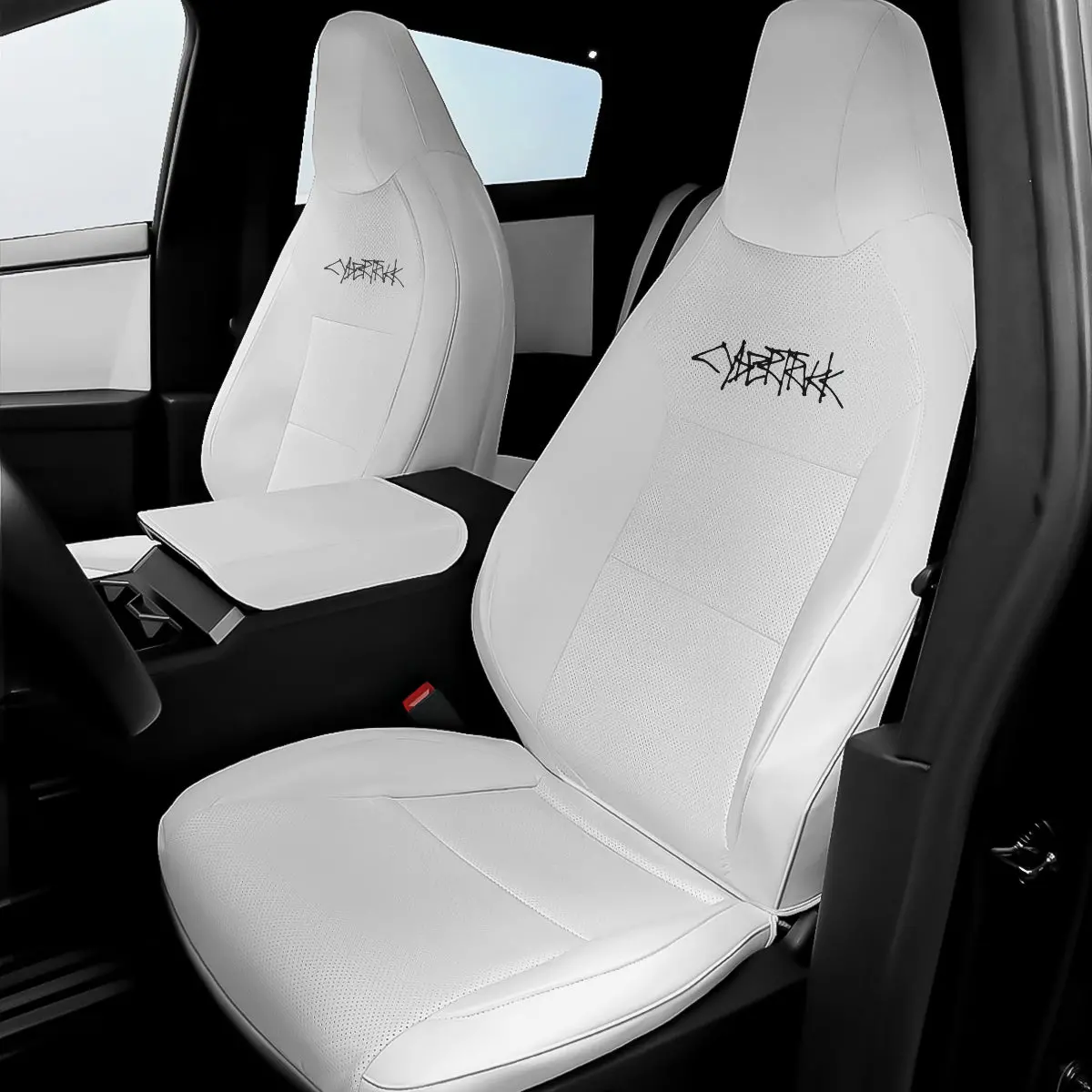 All-Inclusive Seat Cover For Tesla Cybertruck 2024+ (With Embroidery Logo) 1