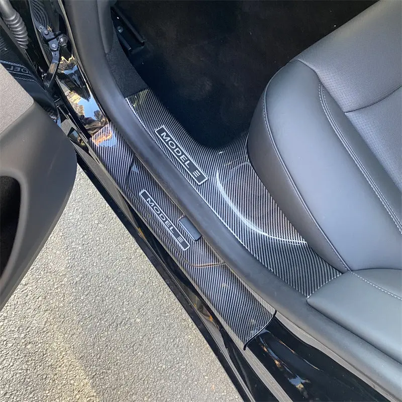 Door Sill Protector For Tesla Model 3 1