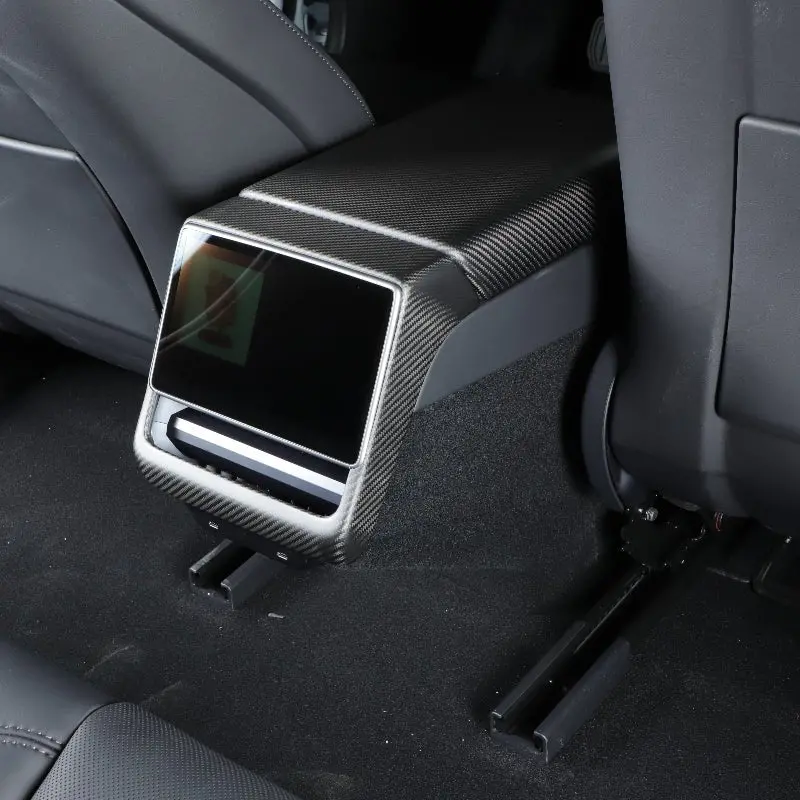 Carbon Fiber Rear Ac Vent Cover For Tesla Model 3 Highland(Carbon Fiber Pattern Abs) 2