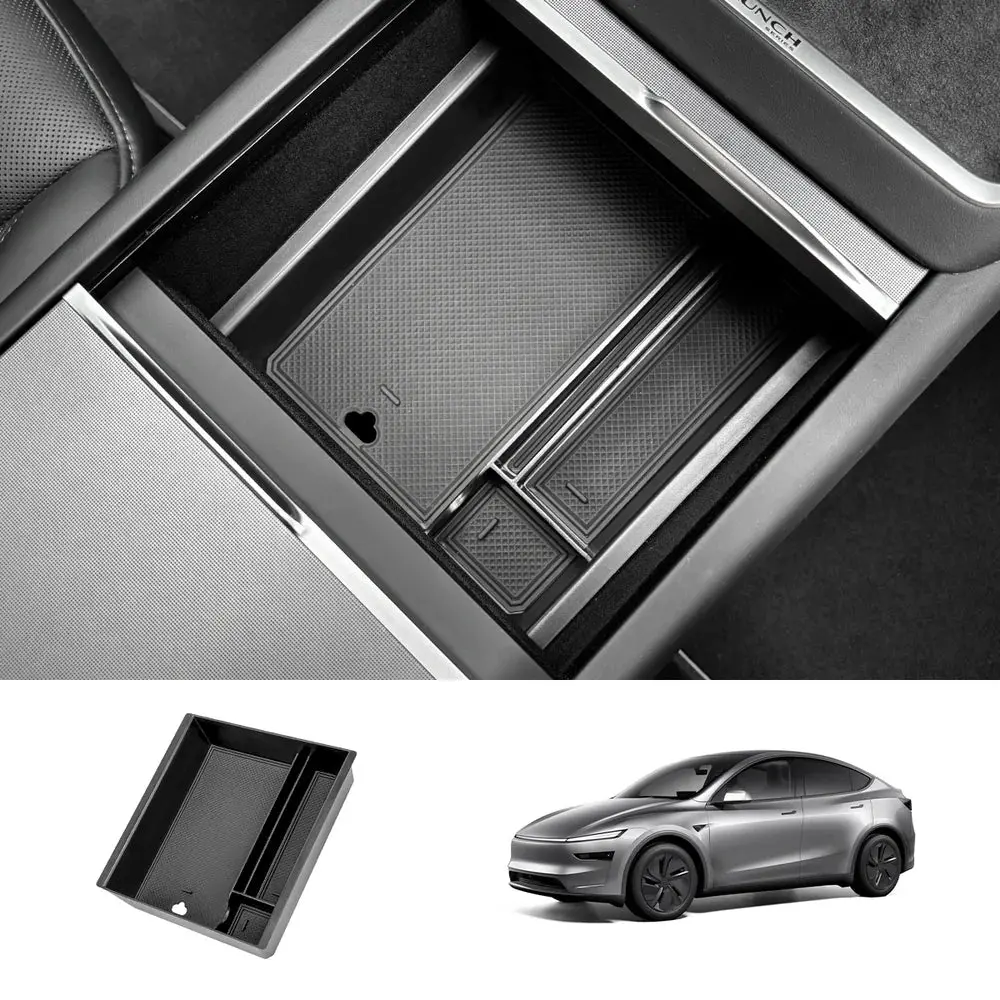 Center Console Organizer And Armrest Box For Tesla Model Y Juniper 2025+ 1