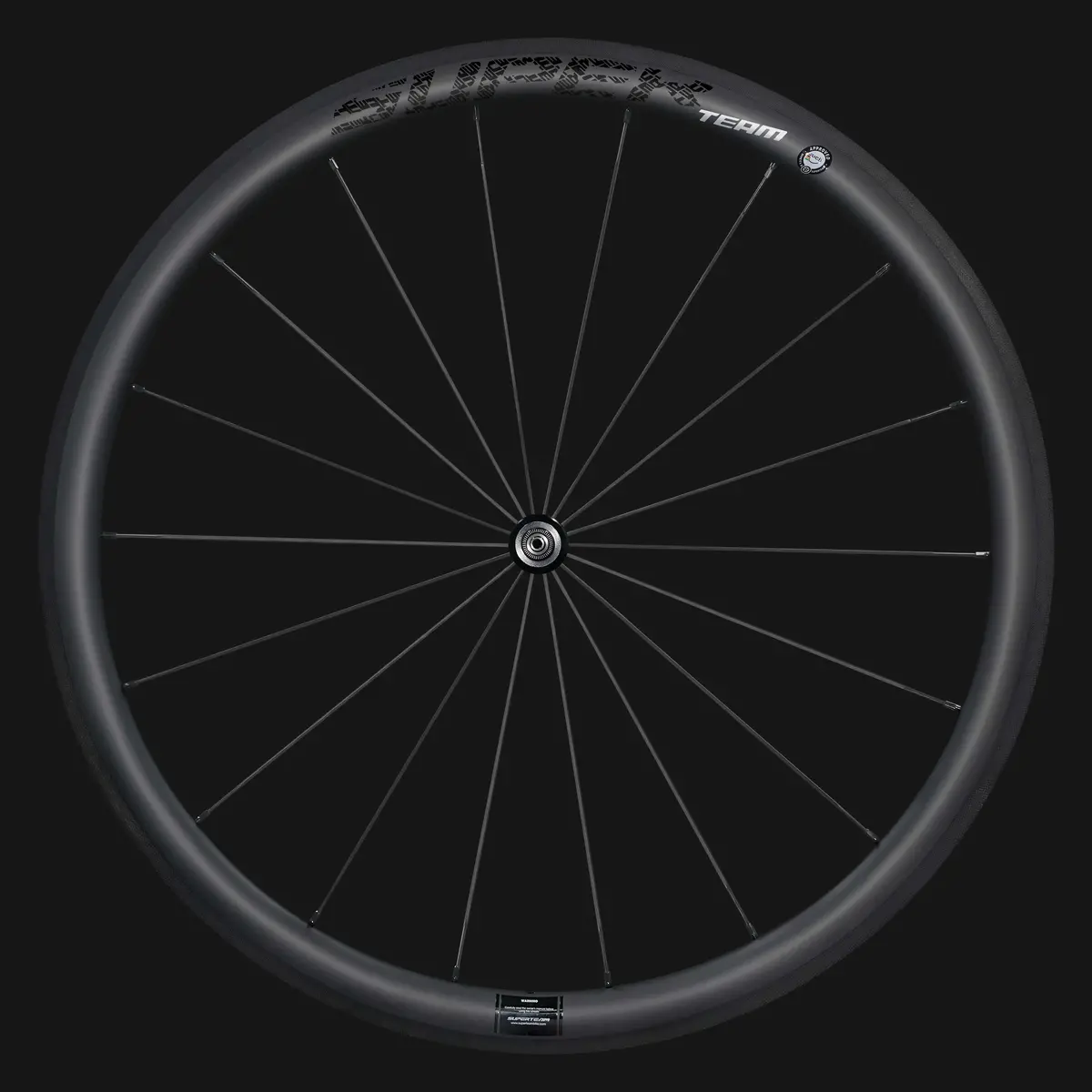 Classic Pro R25-38 Carbon Wheelset Rim Brake Black Decals 1
