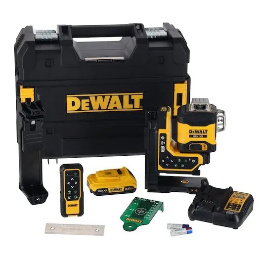 Dewalt Dcle34035d1 20V Max Remote Control 360 Degree Line Laser Kit 1