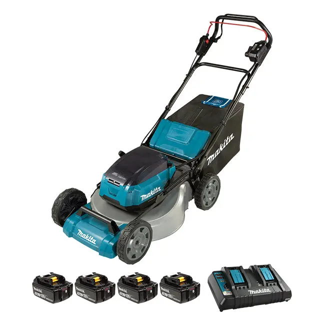 Makita Dlm536pt4 36V(18Vx2) Lxt Brushless 21" Self Propelled Lawn Mower, 5.0Ah X 4 Kit 1