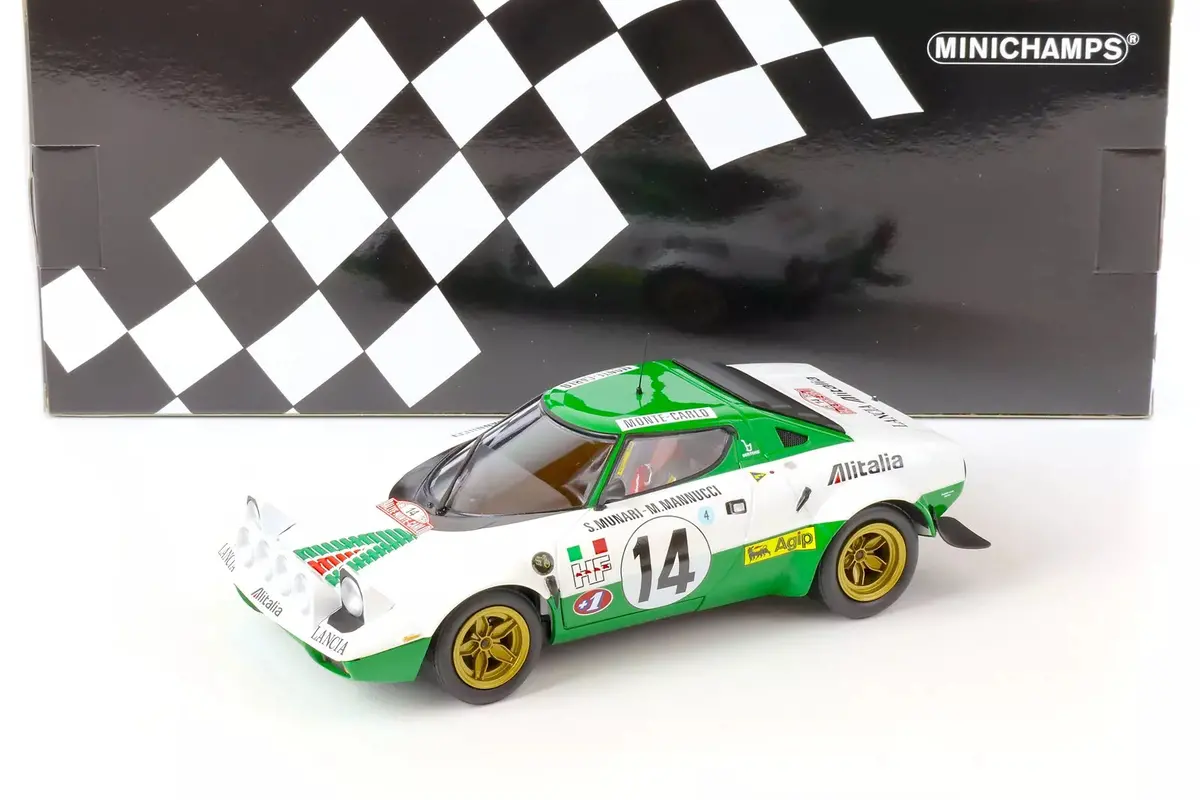 1:18Th Lancia Stratos Hf #14 Alitalia Monte Carlo 1975 Winner 1