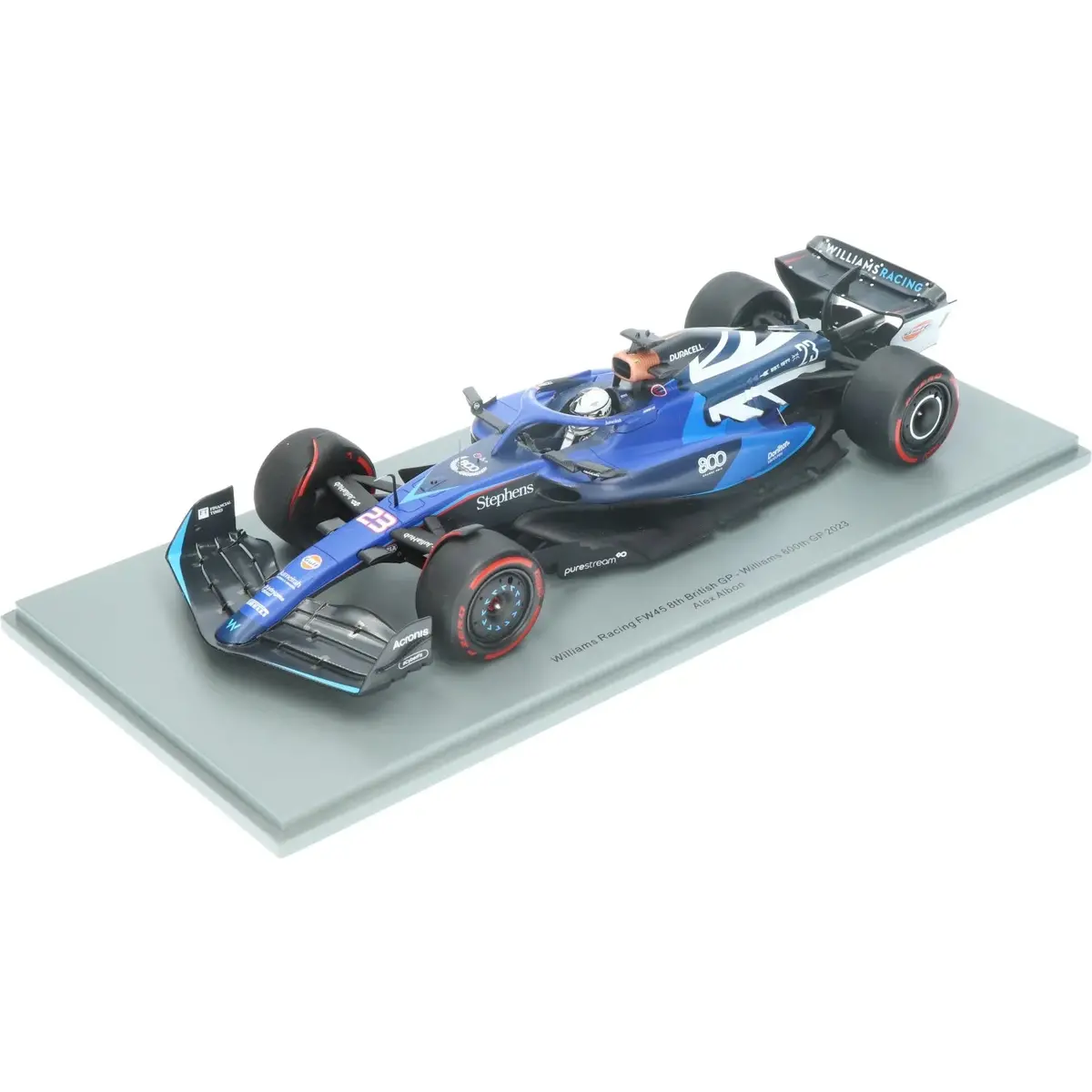 1:18Th Williams F1 Alex Albon #23 British Gp Team 800Th Gp 2023 1