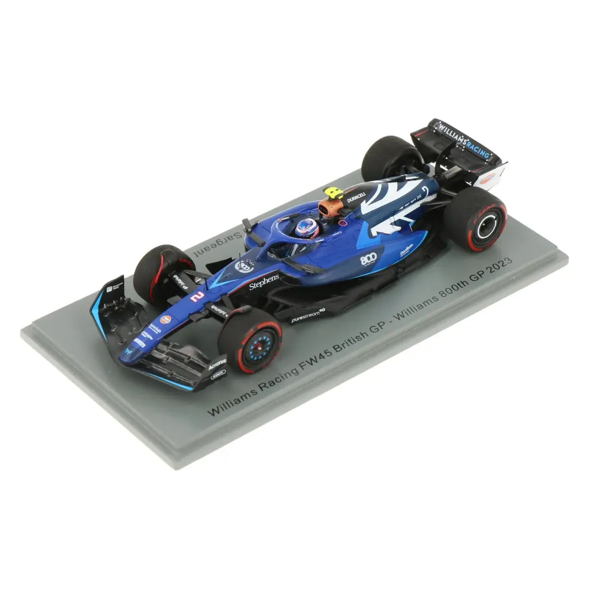 1:18Th Williams F1 Logan Sargeant #2 British Gp Team 800Th Gp 2023 1