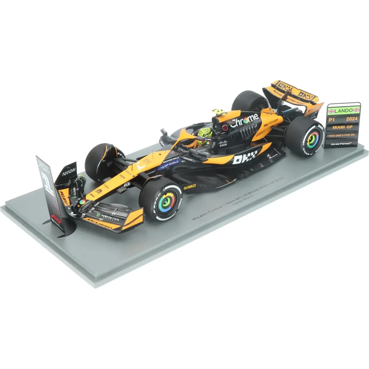 1:18Th Mclaren F1 Mcl38 Lando Norris #4 Miami Gp 2024 1