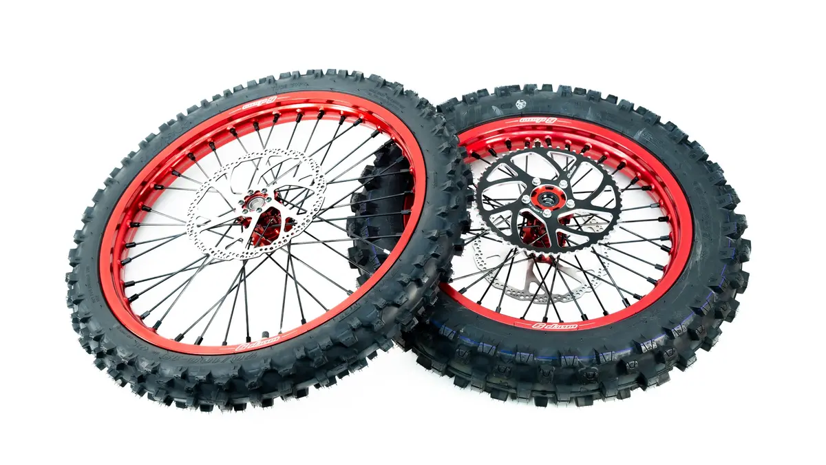 Warp9 - Surron Light Bee And E Ride Pross - 16/19 Wheelset - Powder Coated 1