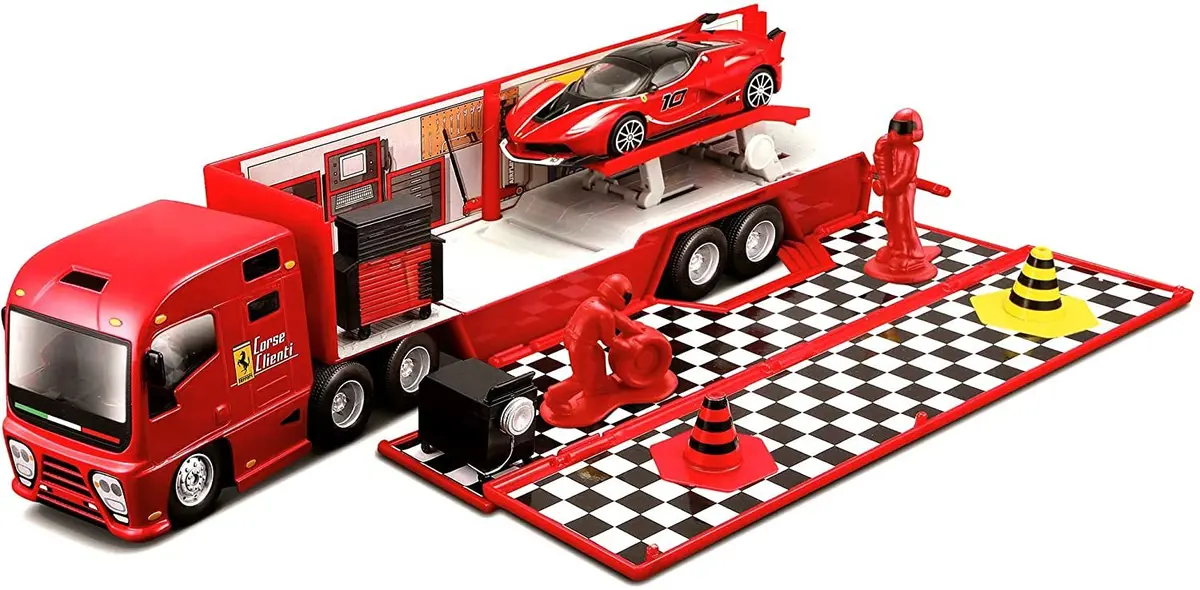 1:43Rd Ferrari Race Hauler And Trailer Set 1