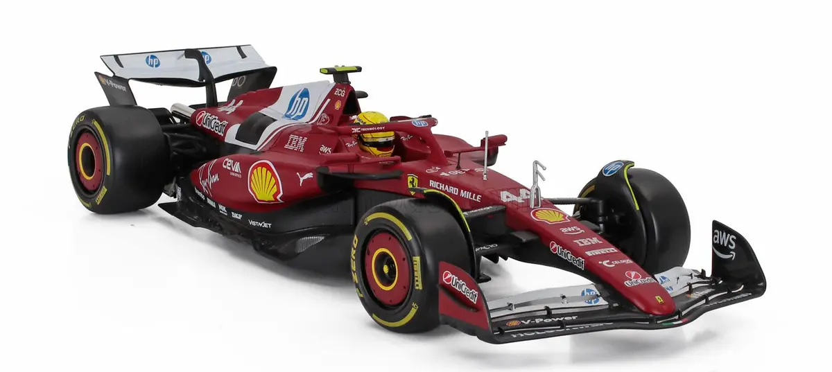 1:18Th Scuderia Ferrari F1 Sf25 Lewis Hamilton #44 Red 2