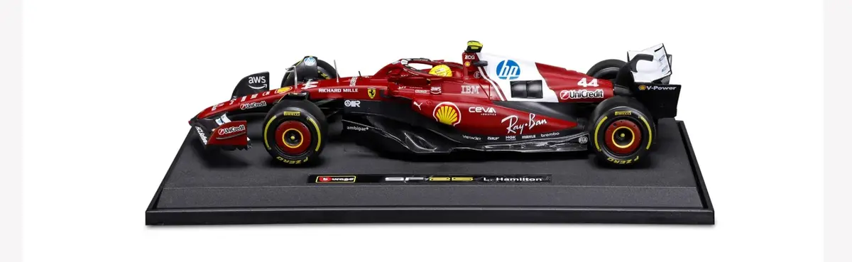 1:18Th Scuderia Ferrari F1 Sf25 Lewis Hamilton #44 Red 1