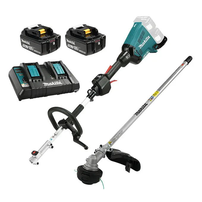 Makita Dux60ptm5x 36V(18Vx2) Lxt Bl Split Shaft Power Unit W/Em405mp, 5.0Ah X2kit 1