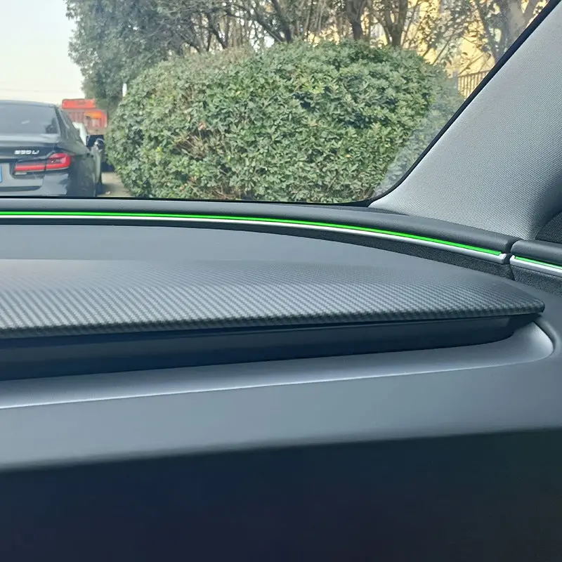 Dashboard Cap Cover (Carbon Fiber Pattern Abs) For Tesla Model 3 Highland Standard 2025+ 3