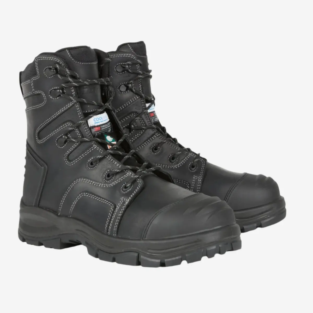 Duradrive Forge 8In Black Leather Insulated Safety Boots 1