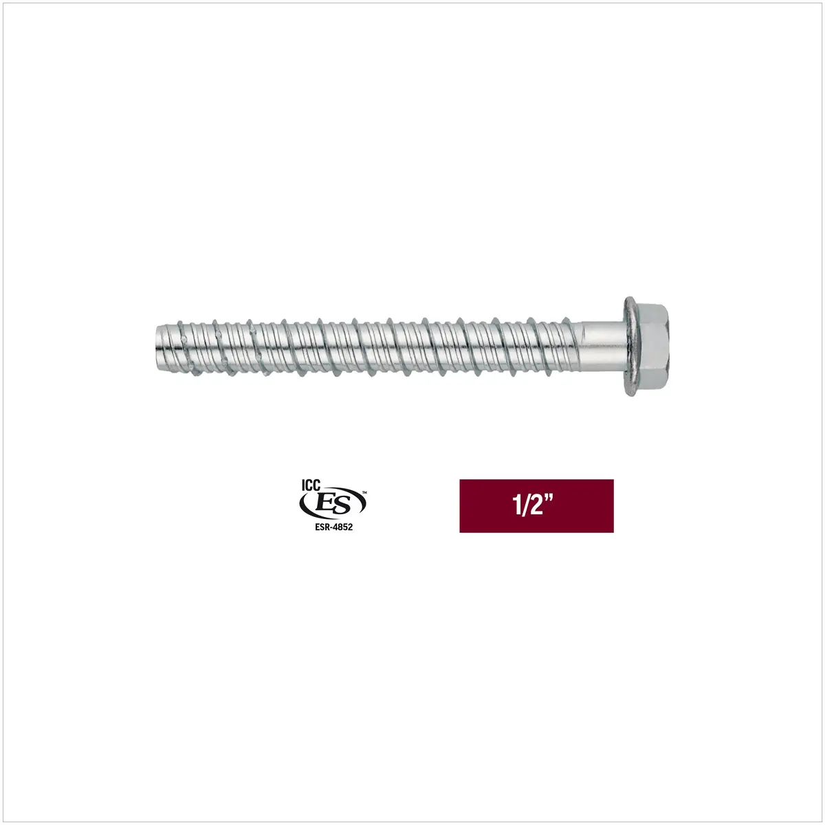 Duradrive 1/2" X 4" Threaded Concrete Screw Anchor (50-Pack) 1