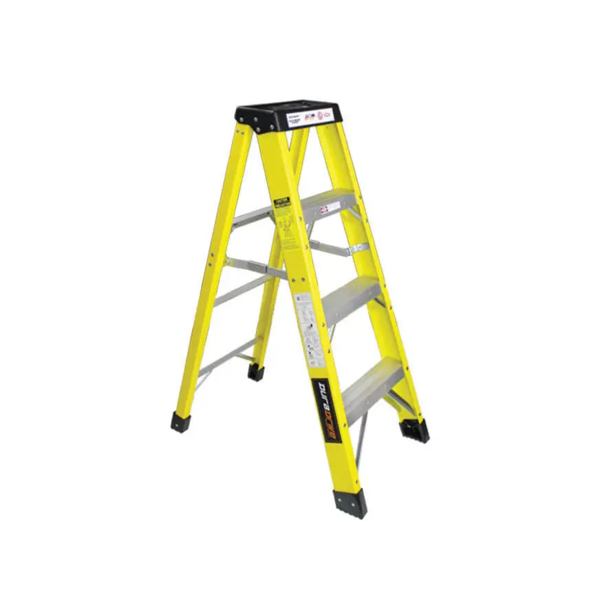Duradrive 4' Fiberglass Step Ladder, 300 Lbs. Grade 1A 1