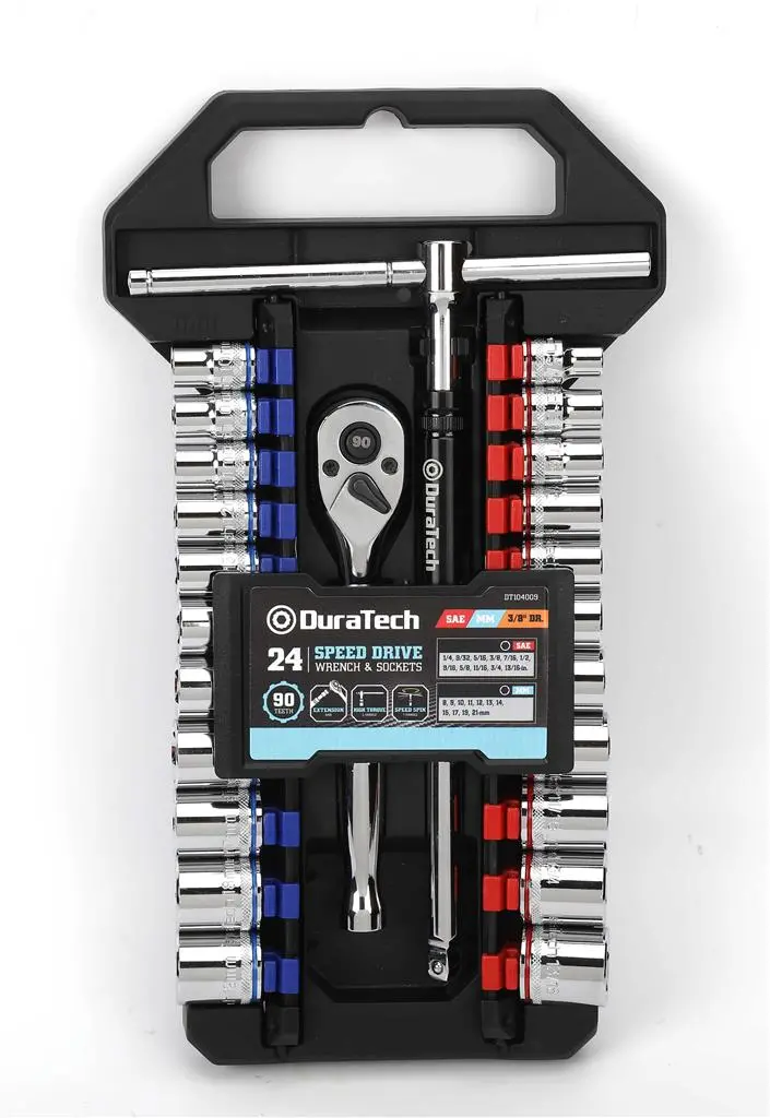 Duratech 24Pc Speed Driver Wrench & Socket Set 1