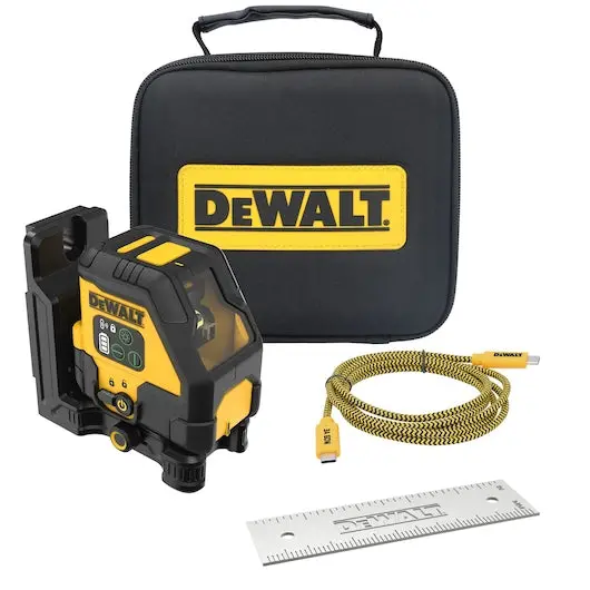 Dewalt Dcle14201gb Rechargeable Green Cross Line Laser Kit 1