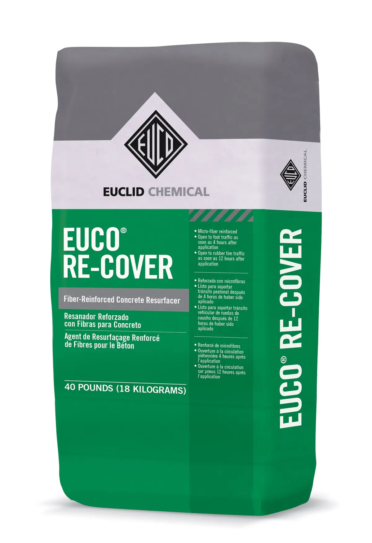 Euclid Euco Re-Cover 40 Lb. Fibre Reinforced Concrete Resurfacer 1