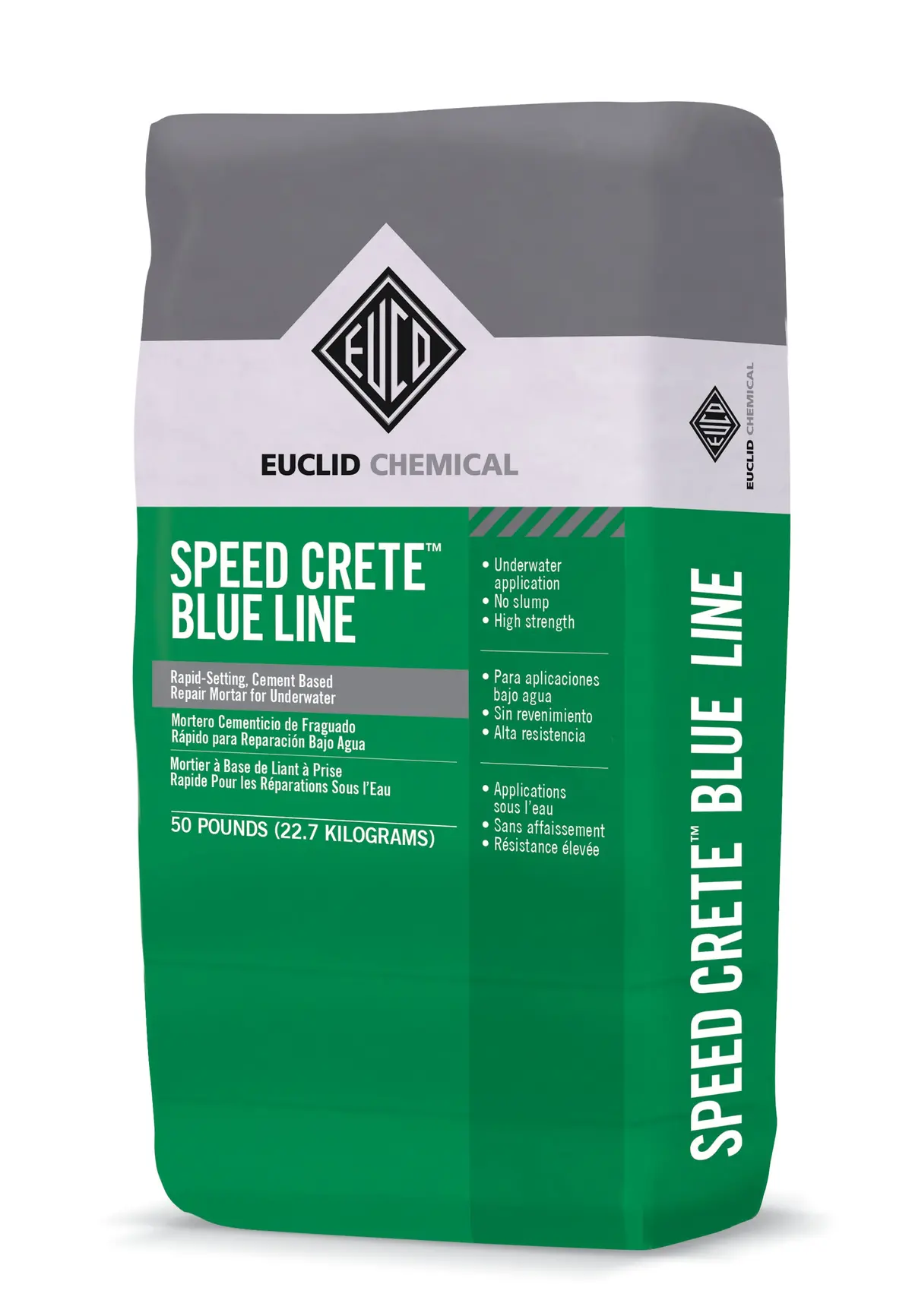 Euclid Speed Crete Blue Line 50 Lbs Rapid Setting Underwater Repair Mortar 1