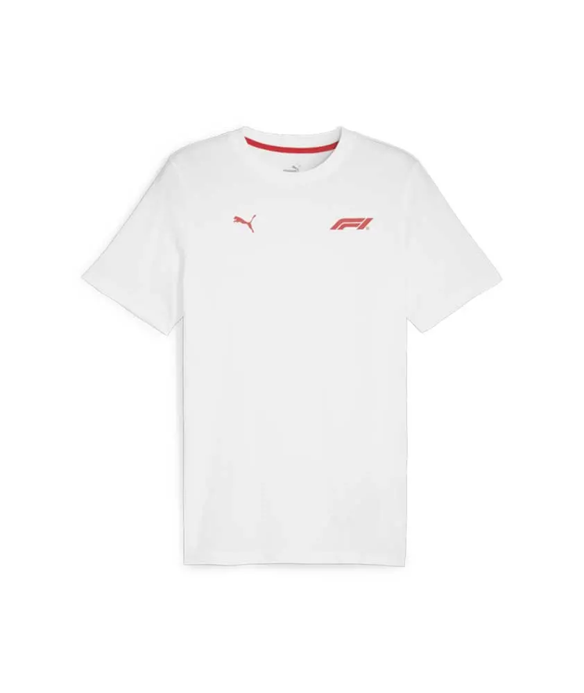 Puma F1 Ess Small Logo Tee White 1