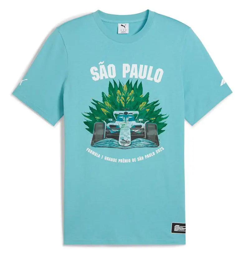 Puma X F1 Brazil Gp Tee Shirt Green 1