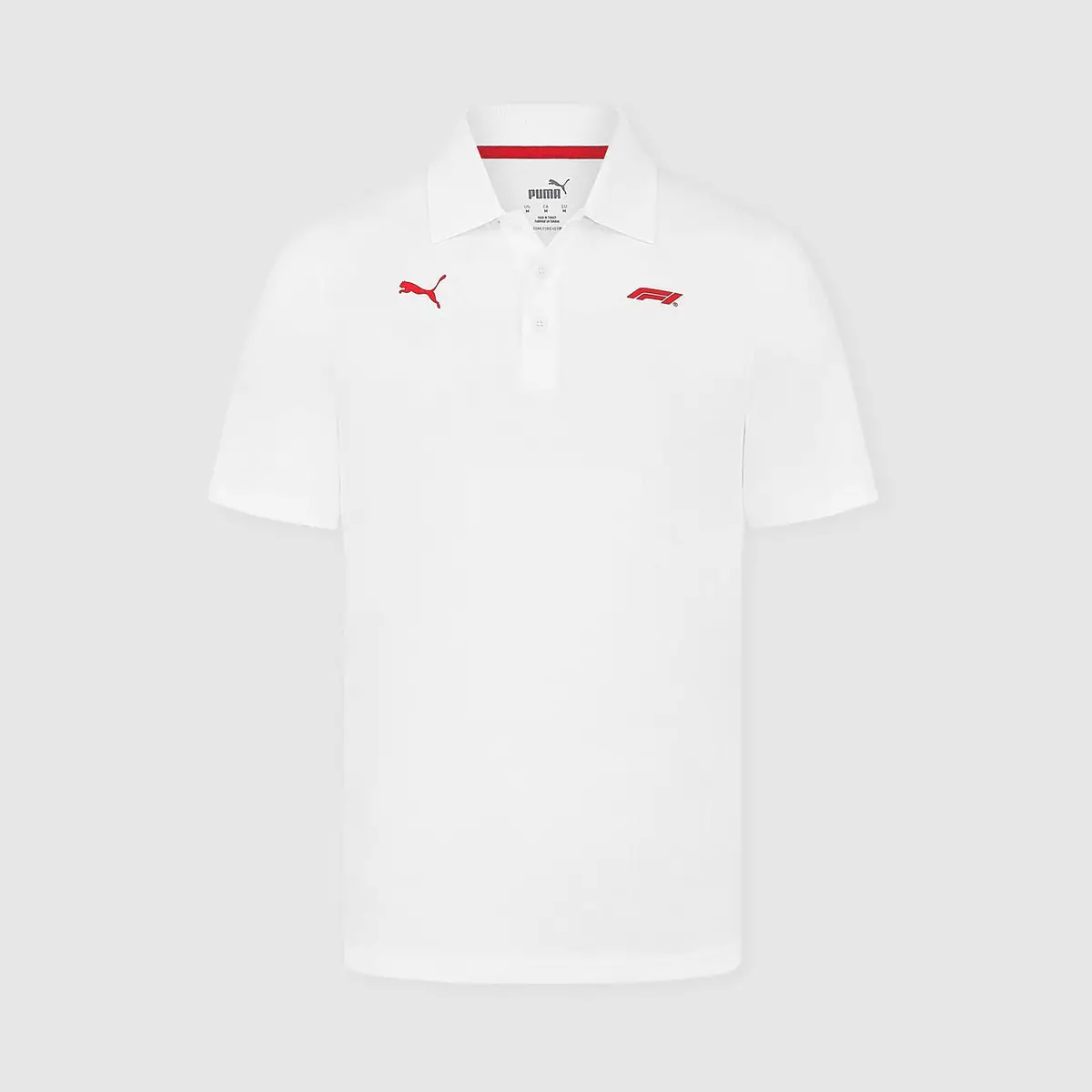 Puma X F1 Logo Polo Shirt White 1