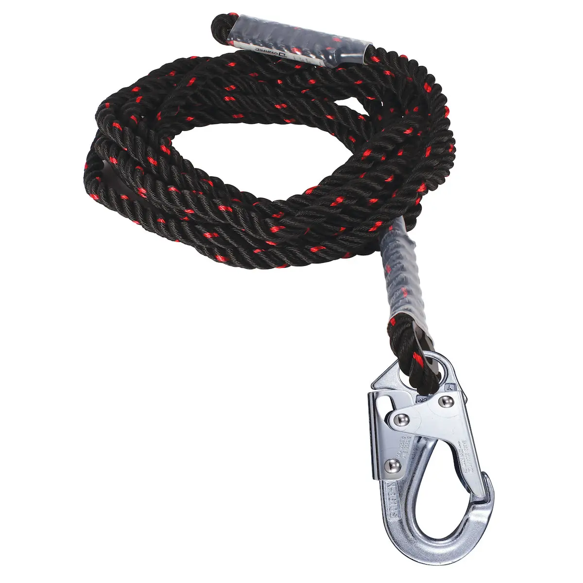 Dynamic Fp16eps100a Polyester Vertical Rope Lifeline W/Snap Hook 100 Ft. 1