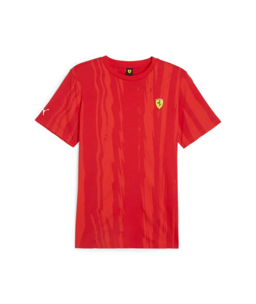 Puma Ferrari Race Aop Tee Red 1