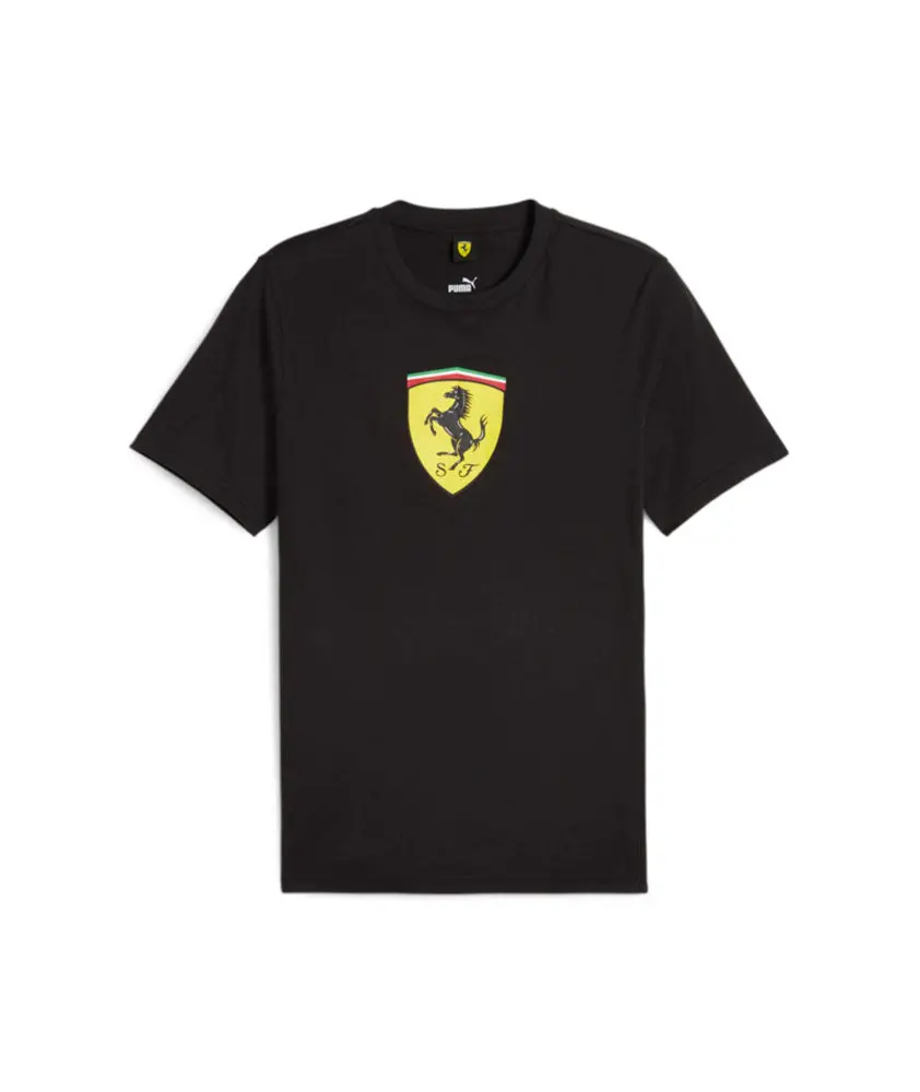 Puma Ferrari Race Big Shield Tee Black 1