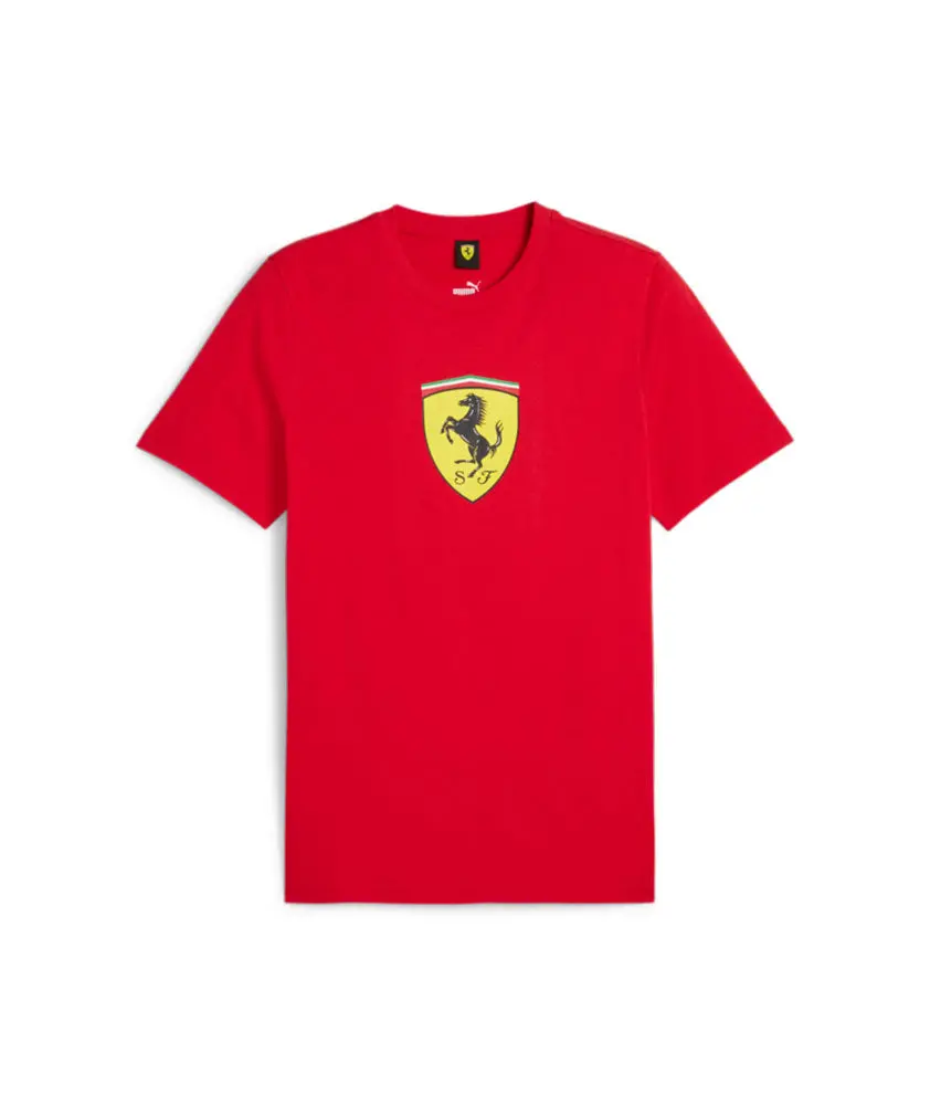 Puma Ferrari Race Big Shield Tee Red 1