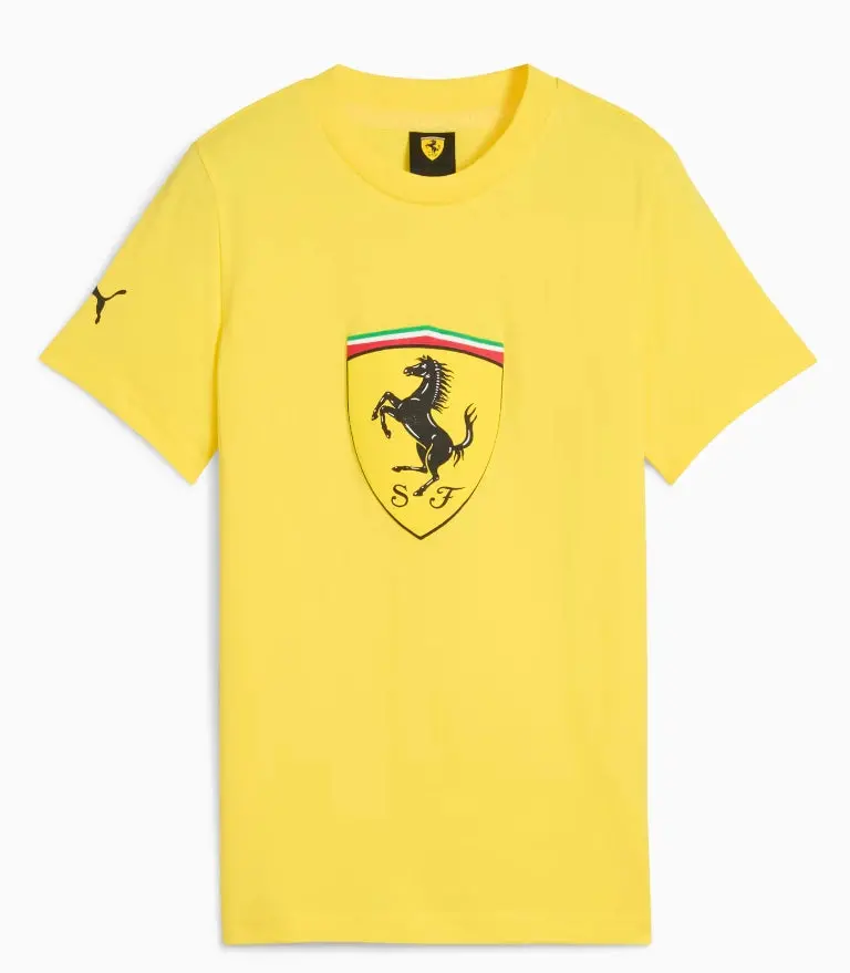 Puma Ferrari Race Big Shield Tee Yellow 1