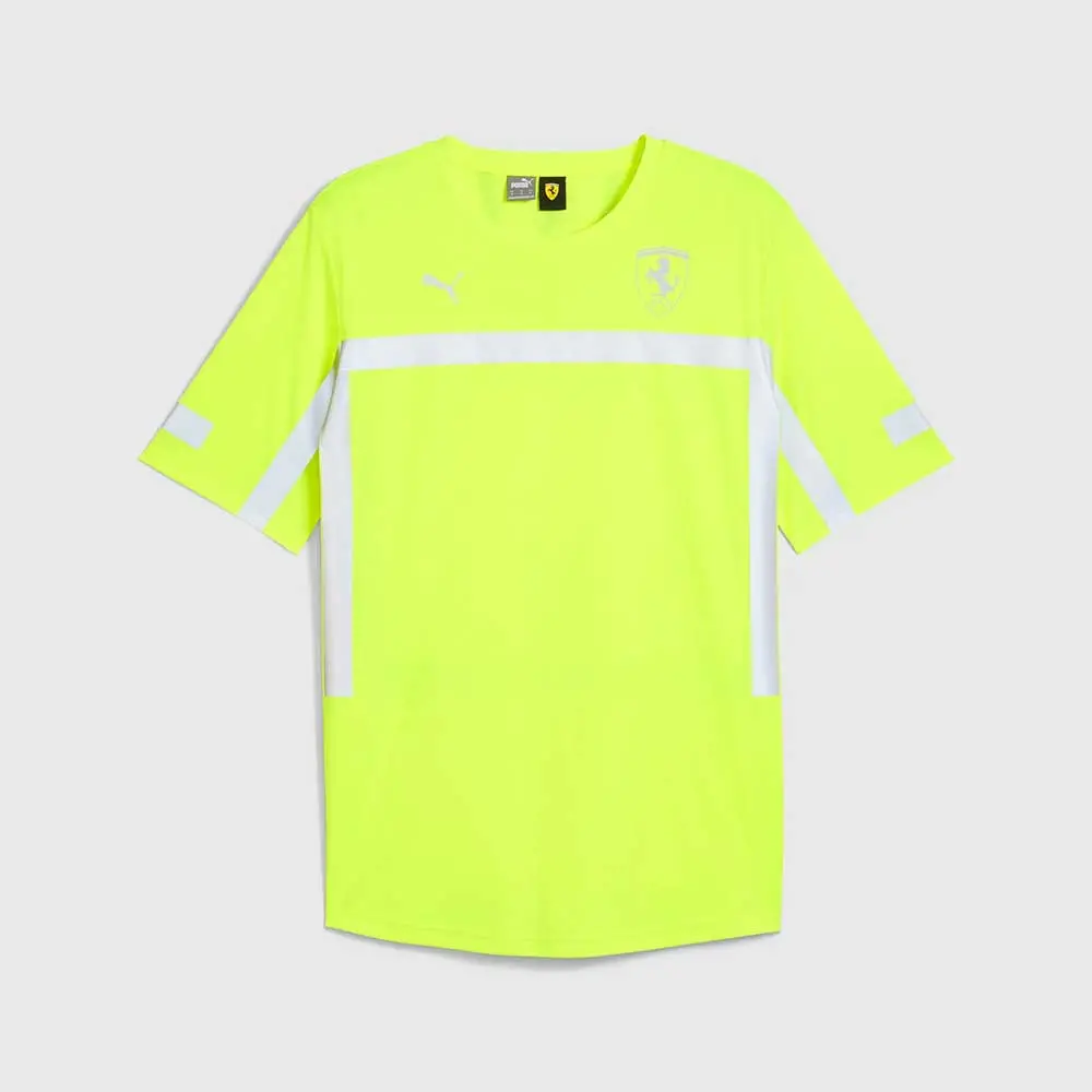 Scuderia Ferrari F1 Mens Team Setup Tee 2024 Safety Yellow 1